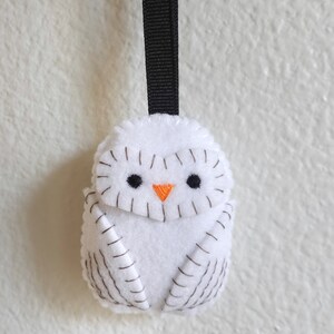 Snowy Owl Felt Rattle - Etsy