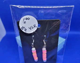 Pink & Orange Heshi Dangles