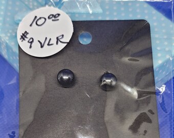 Black Onyx Stud Earrings