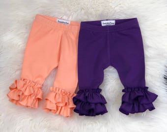 purple leggings baby girl