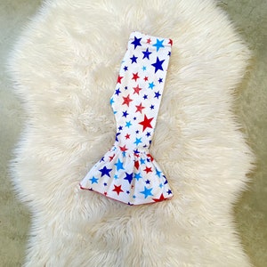 Bell pants, bell bottoms, Americas birthday outfit, blue stars toddler bell leggings, patriotic blue white stars outfit, Red white blue, 4th