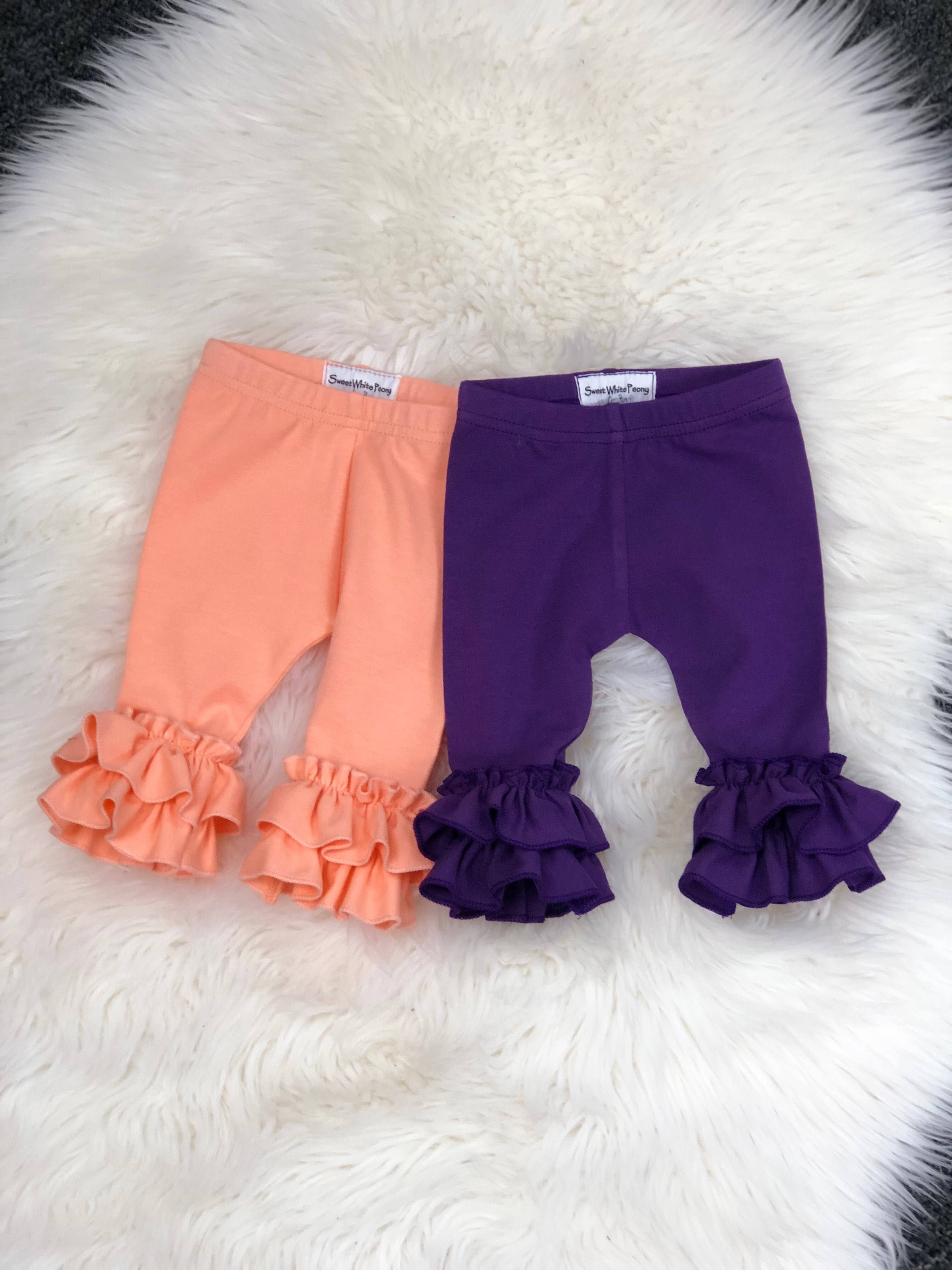 purple infant leggings