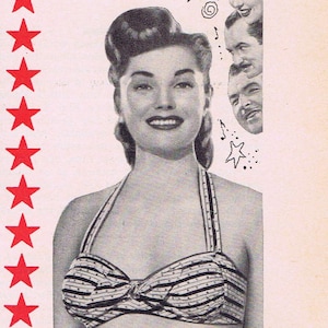 Beautiful Esther Williams in Neptune’s Daughter 1949 Original Vintage Movie Ad with Red Skelton and Ricardo Montalban
