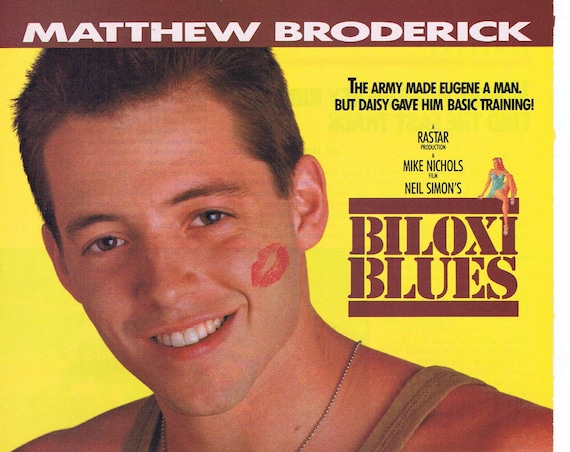 Biloxi Blues 1988 Original Movie Ad with Matthew Broderick in Neil Simon Film