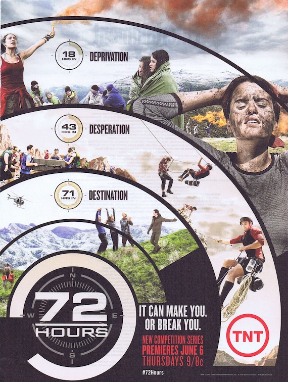 72 Hours TNT Reality Competition Series Premiere June 6, 2013 Advertisement Free Shipping