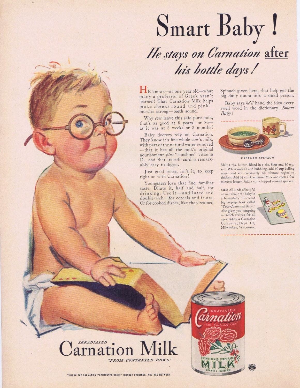 Recipe Book Carnation brand Milk-Rich recipes (Canada) 1940s Recipe Book Carnation brand Milk-Rich recipes (Canada) 1940s