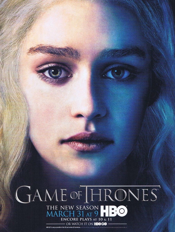 Game of Thrones 2013 HBO New Season Original Advertisement with Emilia Clarke