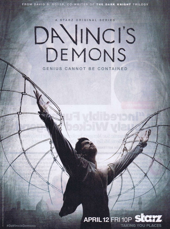 Da Vinci’s Demons Fantasy Drama Series 2013 Original Advertisement with Tom Riley and Neat Photo