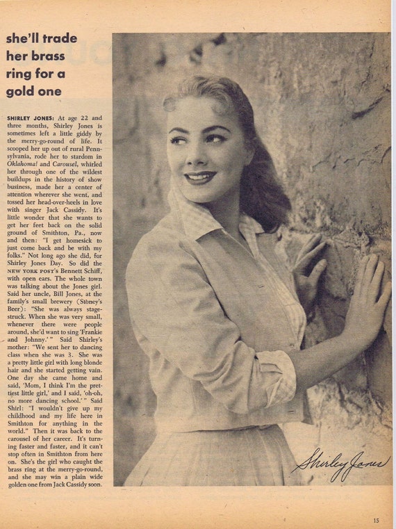 Young and Beautiful Shirley Jones 1956 Photo and Film News