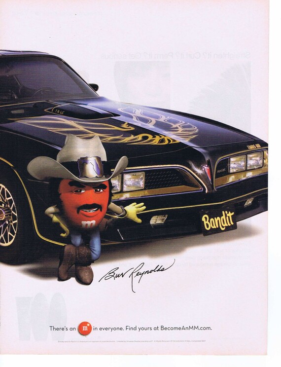 Burt Reynolds and M&Ms Smokey and the Bandit 2006 Original Advertisement