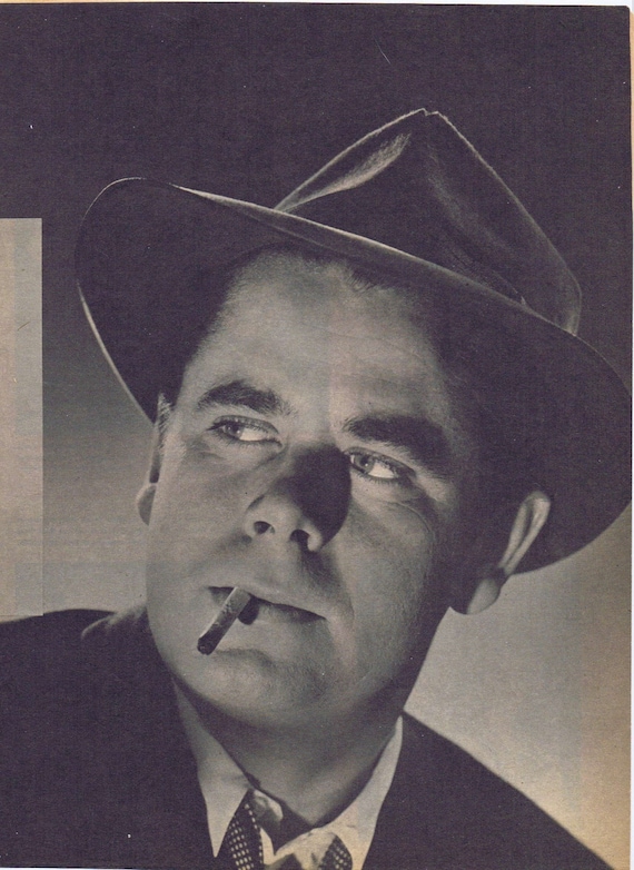 Glenn Ford 1951 Classic Movie Star Tough Guy Picture Pose