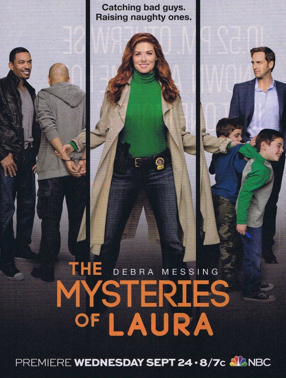 The Mysteries of Laura with Debra Messing or Netflix Orange and Black Series Original Advertisement