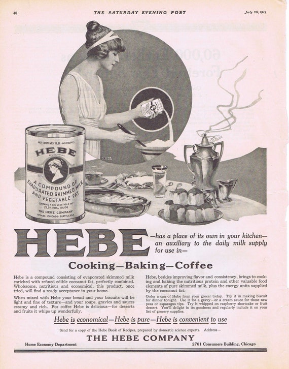 1919 Hebe Cooking Compound or Hudson Super-Six Automobile Original Vintage Advertisement