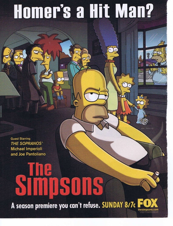 The Simpson’s TV Series and Sopranos 2006 Season Premiere Show with Matt Groeing Art