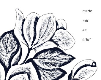 marie was an artist by luke kurtis [poetry zine]