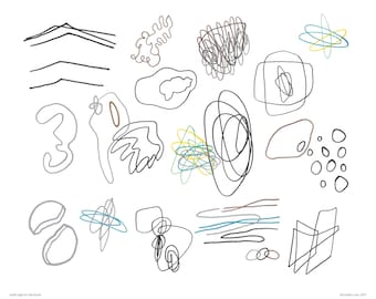 seaside magic print (drawings)