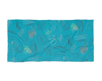 seaside magic beach towel - teal