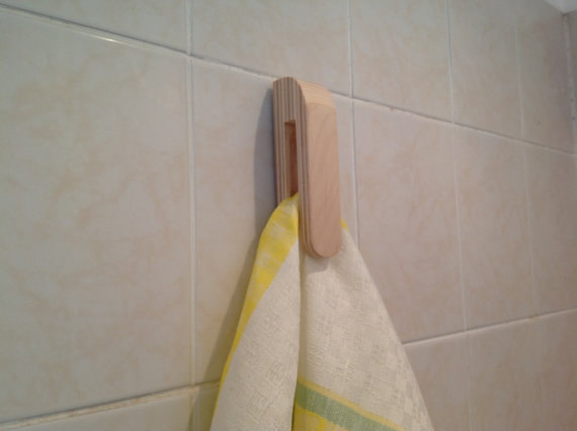 Hand Towel Hook From Plywood Magic Marble Towel Holder Etsy UK