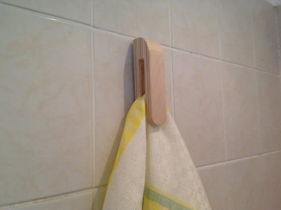Hand Towel Hook From Plywood Magic Marble Towel Holder Etsy