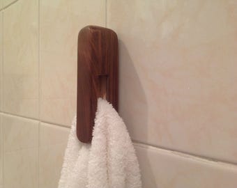 Hand Towel Holder made from Dark Walnut