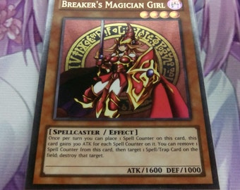 Breaker's Magician Girl - ULTRA RARE Orica/Proxy - Fanmade Yugioh Card...