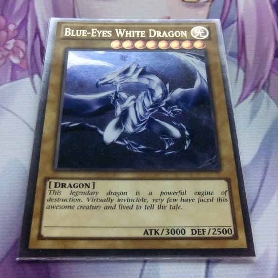 Items similar to Blue-Eyes White Dragon #3 - Alternate Art ULTRA RARE Orica...