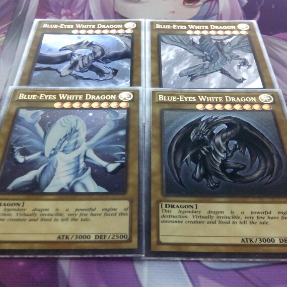 Blauäugiger Weißer Drache alternative Kunst extrem seltene ...