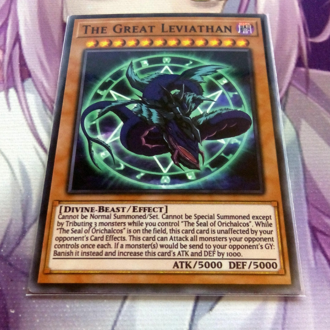 is the great leviathan a real yugioh card The Great Leviathan - COMMON Orica - Fanmade Yugioh Card
