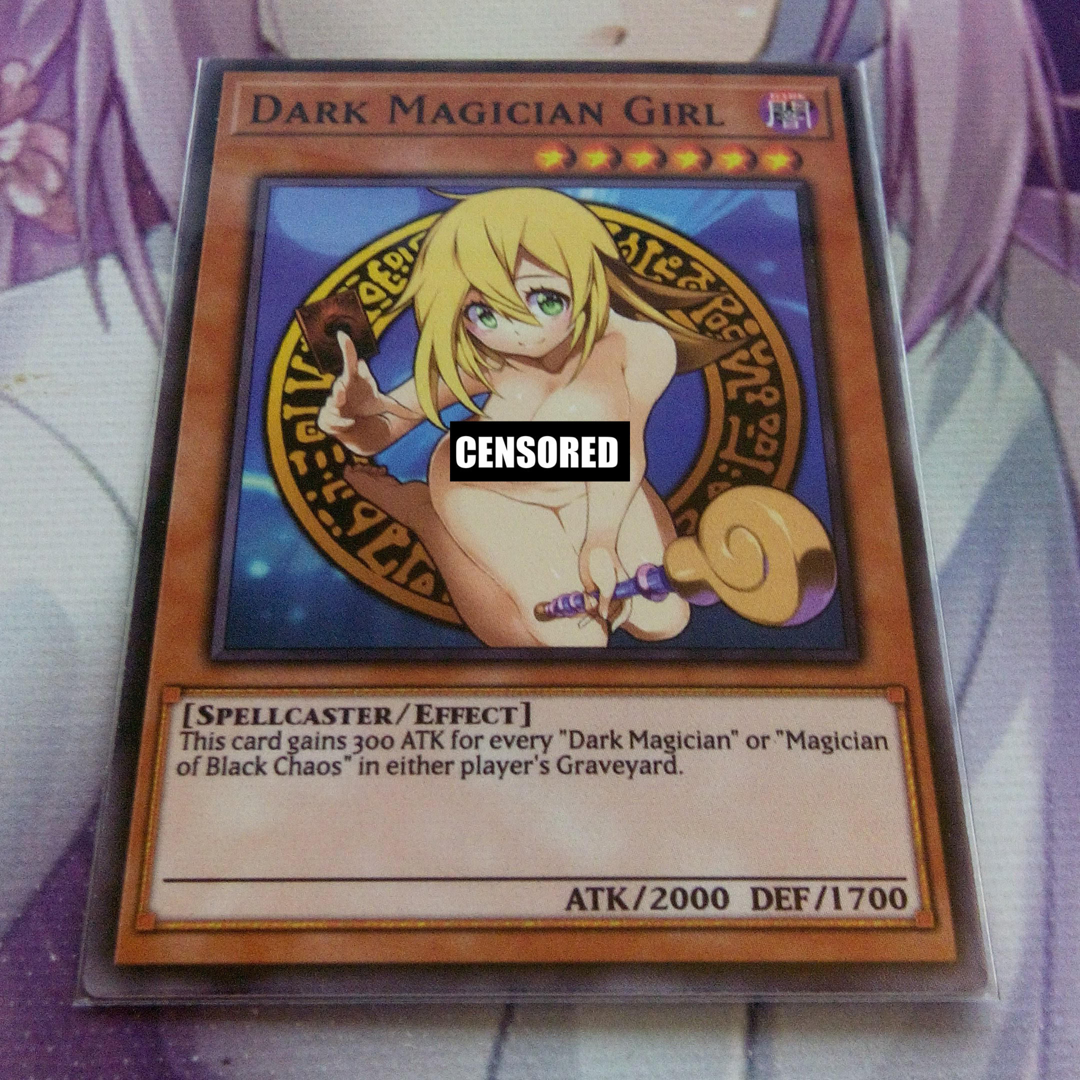 Sexy Dark Magician Girl 4 Common Orica Fanmade Yugioh Card Sexy Dark Magician Girl 4 Common Orica Fanmade Yugioh Card