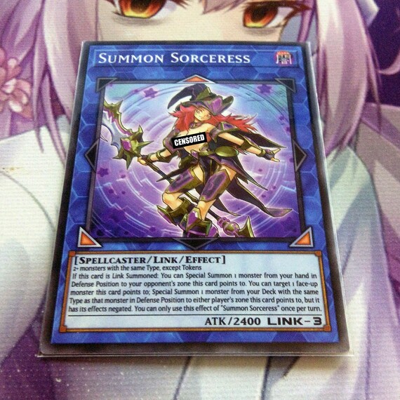 Items similar to Sexy Summon Sorceress - COMMON Orica - Fanmade Yugioh Card on Etsy.