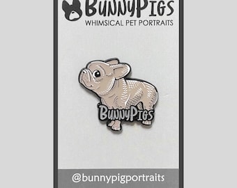 BunnyPigs Frenchie - Enamel Pin - Sketch Collection