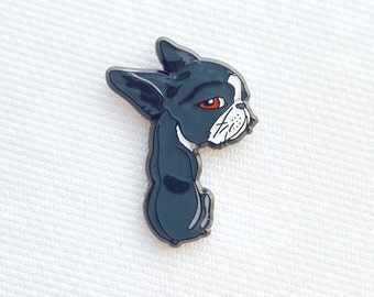 Side Eye Boston Terrier - Enamel Pin