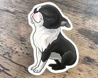 Boston Terrier Zen - 3” sticker