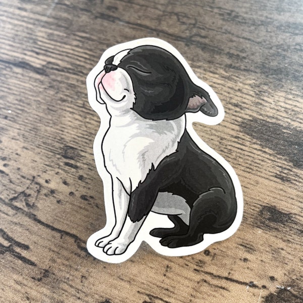 Boston Terrier Zen - 3” sticker