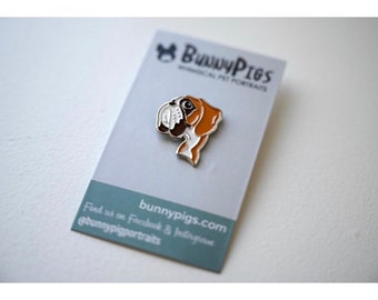 CLEARANCE - Boxer Enamel Pin