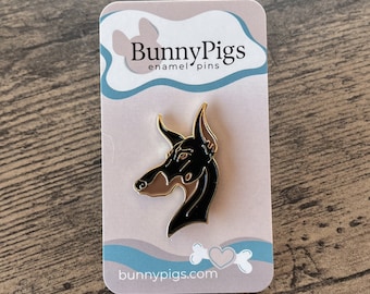 Doberman - enamel pin