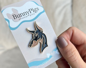 Doberman gift idea - enamel pin