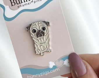 Pug puppy - enamel pin