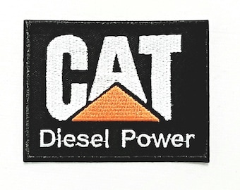 Écusson thermocollant CAT Diesel Power (L 7,8 cm x H 6 cm)