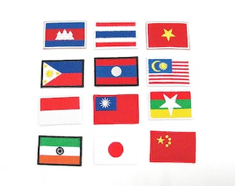 Flag patches ( Asia )