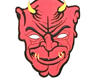 Satan Iron On Patch (W 8 cm x H 10 cm)