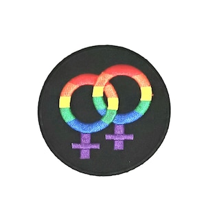 Parche del Orgullo Lésbico / Símbolo del Arcoíris para Planchar