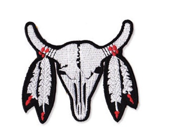 Buffalo skull  patch