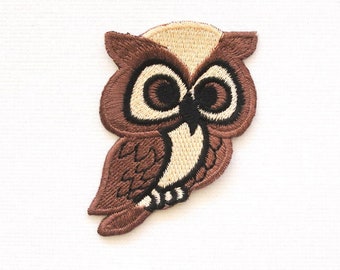 Toppa termoadesiva gufo marrone