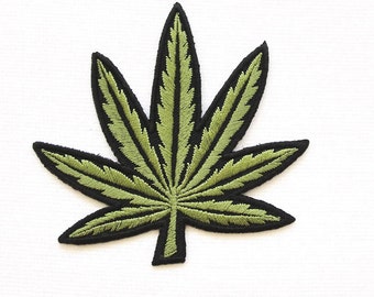 Iron On Marijuana Leaf Patch