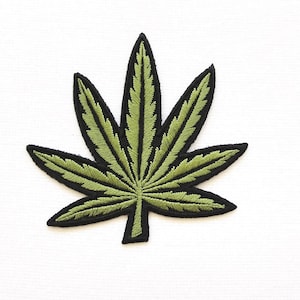 Iron On Marijuana Leaf Patch