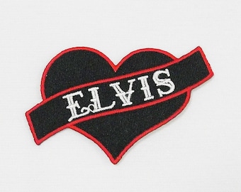 Parche termoadhesivo de Elvis - Corazón o Cara