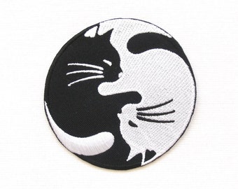 yin yang cats patch