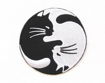 yin yang cats patch / Cat patch