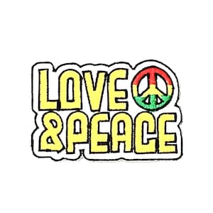 love and peace patch